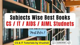 Best Subject wise Reference Books for CS / IT / AI / ML / DS Branches | Must Refer | Important