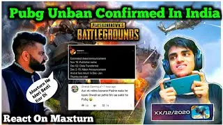 Technical Guruji React On Maxturn Tweet Pubg Unban In India | Ghatak Gaming Comment 🔥 | Pubg Mobile