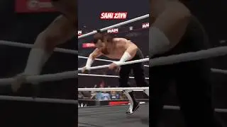 Sami Zayn&rsquo;s Tornado DDT in WWE 2K25. #wwe #samizayn #wwe2k #wwe2k25 #2k