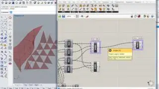 31 - Grasshopper - RotAx Rotate Axis to Bend Panels Out from Triangulated Facade