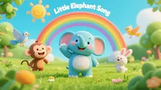 Little Elephant 🐘 | Fun Jungle Song for Kids | Nursery Rhymes & Animation