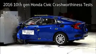 2016–2021/22 Honda Civic C-IASI Crashworthiness Tests (Small Overlap Crash Test + More)