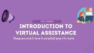FREE Webinar: How to Start Working From Home as a Virtual Assistant