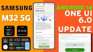 Samsung M32 5G : OneUI 6.0 Android 14 Stable Update🔥| What's New Features | New Software Update M32