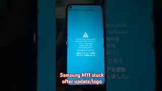 Samsung M11 Stuck on logo after update problem solution,Samsung M11Restart problem solution #repair