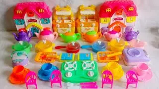 4:15 Minutes Satisfying with Unboxing Barbie Princess Kitchen & Refrigerator Play Set Review Toys
