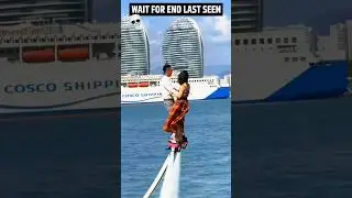The Ultimate Water Adventure: Flyboarding Like a Pro! 🌊🔥. #viral #shortvideo