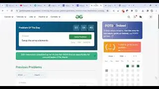 Swap the array elements GFG Problem #dsa  #javascript #interview #interviewpreparation