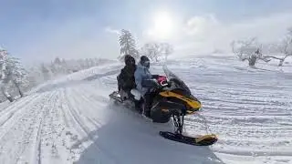 哈爾濱大禿頂子山雪地摩托