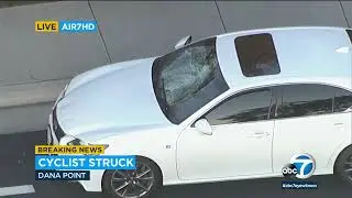 Bicyclist rushed to hospital after being hit by Lexus driver in Dana Point