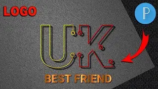 U K Professional Logo Design | How To Make On Pixellab UK Logo #uk logo #UK #pixellabe #logo