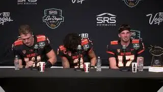 Oregon State Las Vegas Bowl Post-Game: Jack Colletto, Jaydon Grant & Ben Gulbranson (Dec. 17, 2022)