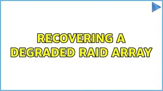 Ubuntu: Recovering a degraded RAID array