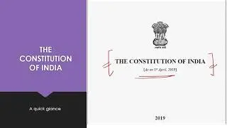 Parts , Articles , Schedules in the Constitution || Introduction to the Constitution of India