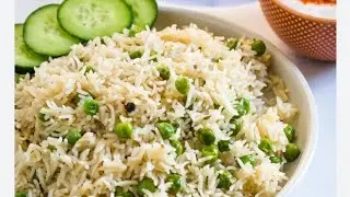 White Matar Pulao Easy dinner recipe alo matar rice