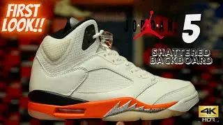 FIRST LOOK!! JORDAN 5 ORANGE BLAZE “SHATTERED BACKBOARD” OVERVIEW & FIRST THOUGHTS!!