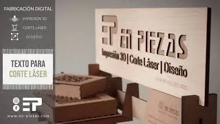 TUTORIAL - Cómo preparar TEXTO para CORTE LÁSER con INKSCAPE | En Piezas
