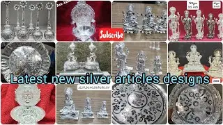 Новейшие модели серебряных изделий с указанием веса, коллекция предметов для пуджи из чистого сер...