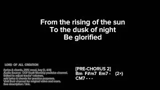 LORD OF ALL CREATION (lyrics & chords, 20% vocal, key D, 4/4)