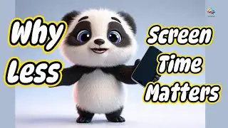  (A To Z) Play More, Screen Less 📱🌈  | Rakumi The Panda Teaches Healthy Habits 