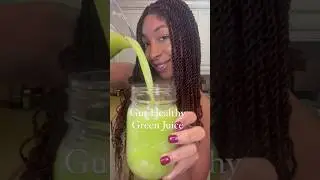 Simple Gut Healthy Green Juice 🥒🍏 #greenjuices #healthyjuicing #juicingforhealth #juicerecipes