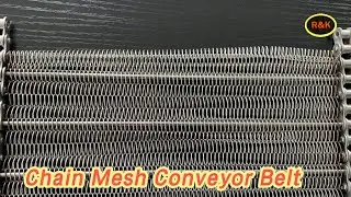 Food Grade Chain Mesh Conveyor Belt SUS304 For Pineapple Washing
