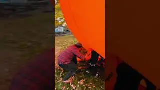 011 Taking a ride inside the great pumpkin 🎃    just a regular day at the Homestead! 🤣🧡
