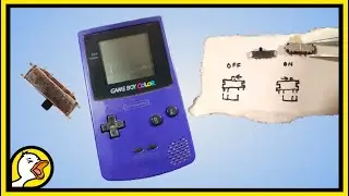 Ремонт Game Boy Color | Замена переключателя питания