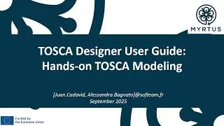 MYRTUS Modelio Tosca Designer Hands On