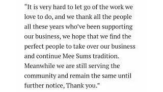 Iconic Mee Sum Restaurant In Fall River Up For Sale