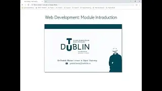 Web Dev Module Introduction