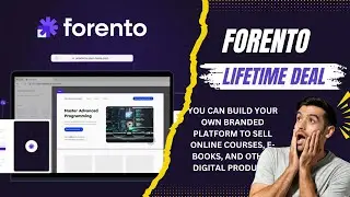 Forento Appsumo Deal: Sell Courses and Digital Downloads on Your Own Platform | Lifetime Deal