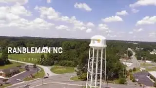 Randleman, NC.  Downtown Drone Flight July 8th, 2017