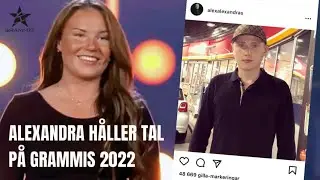 Ein&aacute;rs flickv&auml;n h&aring;ller tal p&aring; Grammis 2022