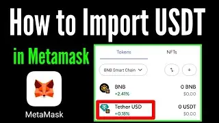 How to import usdt coin in metamask on BSC network / metamask bep20 usdt