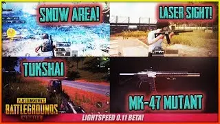 New PUBG Mobile Chinese 0.11 BETA Introduces MK-47 Mutant, SNOW on Erangel, Laser Sight, Tukshai!!