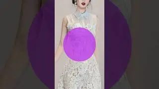 Doll Neck Patchwork Flower Lace Dress