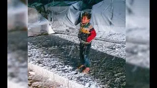 عاصفة ثلجية تضرب مخيمات الشمال السوري || Snowstorm Hits NW Syria Camps
