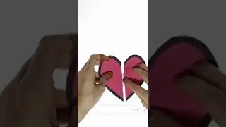 Heart message card tutorial full video watch my channel #heart #heartcard #youtubeshorts #shorts
