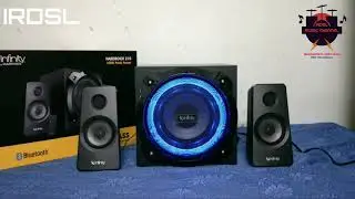 HARMAN INFINITY HARDROCK 210 DEEP BASS 2.1 Multimedia Speakers First Sound Test Product Review