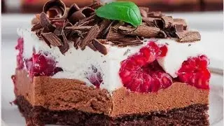 Торт Мороженое с шоколадом и ягодами 👍