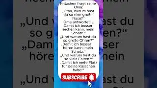 Fritzchen und die Oma #witz #humor #shorts #lachen #spa&szlig; #witzig