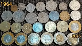 Republic india 🇮🇳 Definitive Coin-1964--2025 Yers,1-Paise To 20-Rupee Coin Calection#shorts#money,