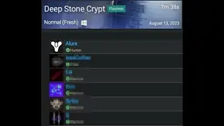 Deep Stone Crypt Speedrun [7:38] (Alura Solutions)