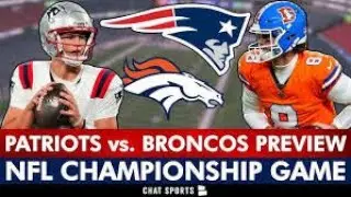 NFL AFC Championship Game Between New England Patriots and Denver Broncos 2025-2026 Playoffs