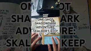A solo one-shot adventure I played on my vacation, SKALDOR&rsquo;S KEEP! #shadowdark #solorpg