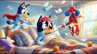 OH NO! Is Dad Very Sick? Can Bluey Save Him? | BLUEY FUNNY ANIMATION