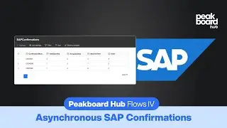 Hub Flows IV &ndash; Peakboard Flows in Production: Asynchronous SAP Confirmation Processing