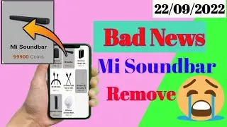Getapps today 10:00am stock (22-09-2022) Bad News Mi Shoundbar Remove 😭😭😭
