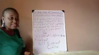 Question number 4//Gas laws// calculations
